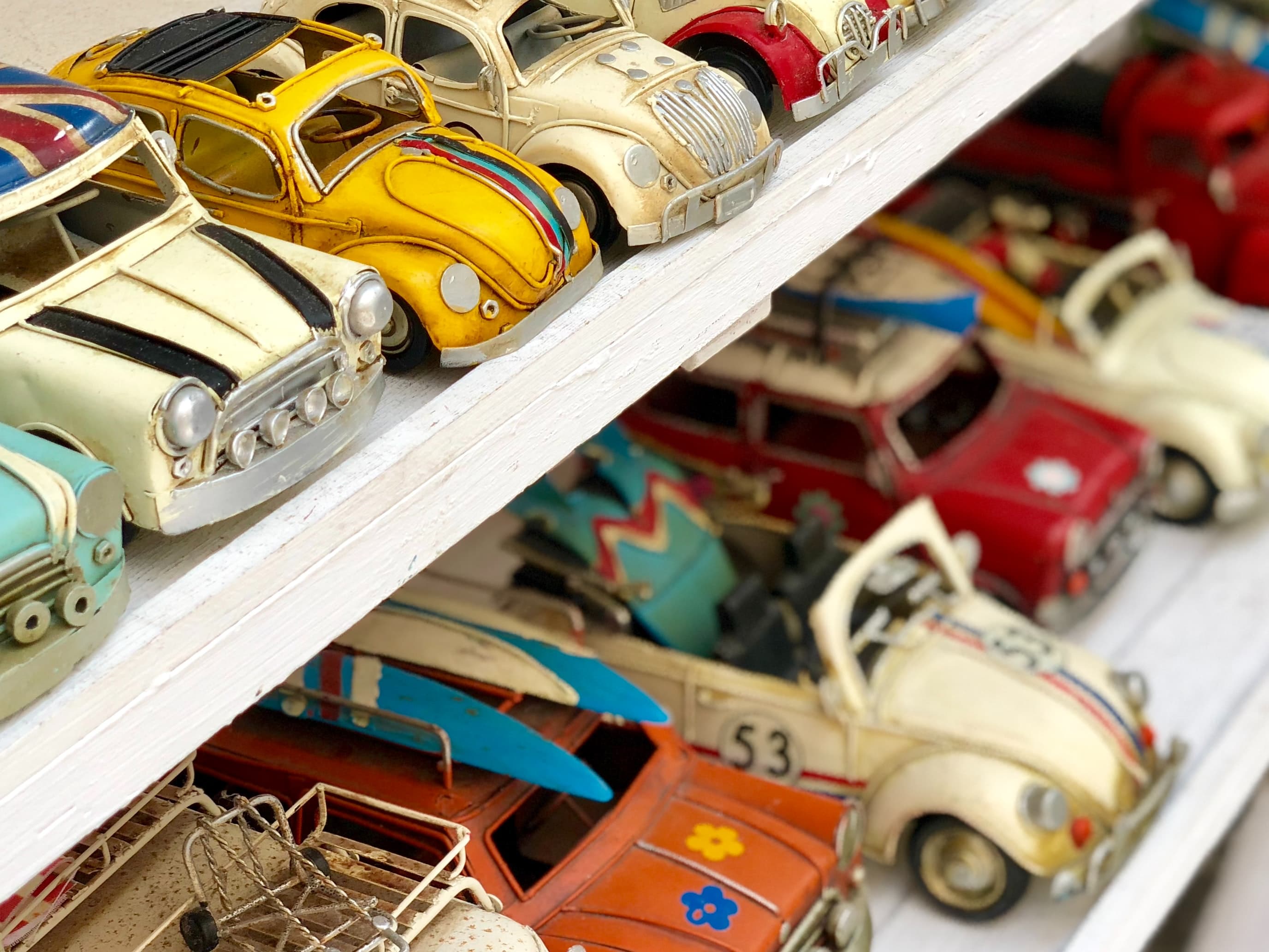 Vintage toy cars